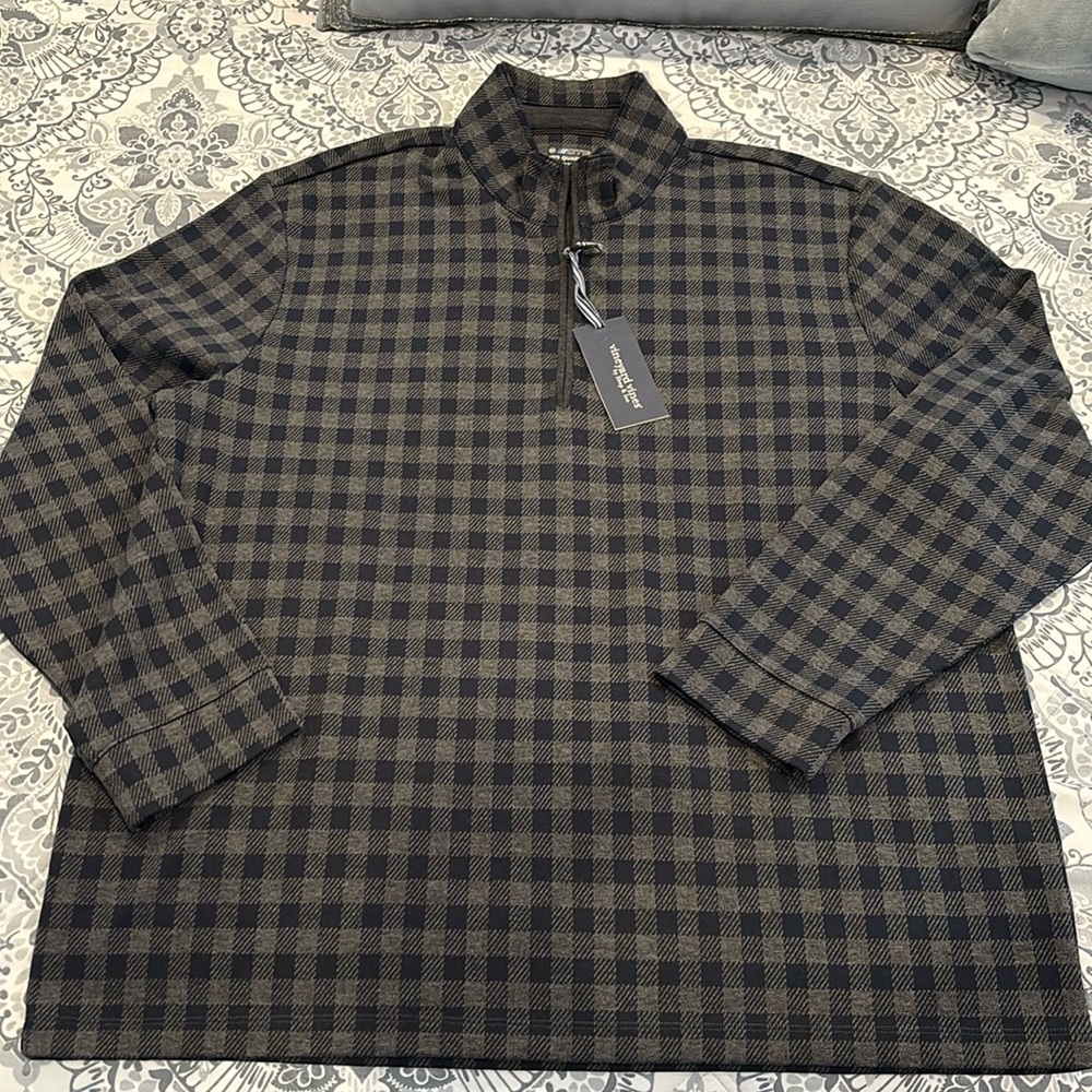 Men’s Vineyard Vines Mini Buffalo Plaid 1/4 Zip